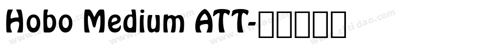 Hobo Medium ATT字体转换